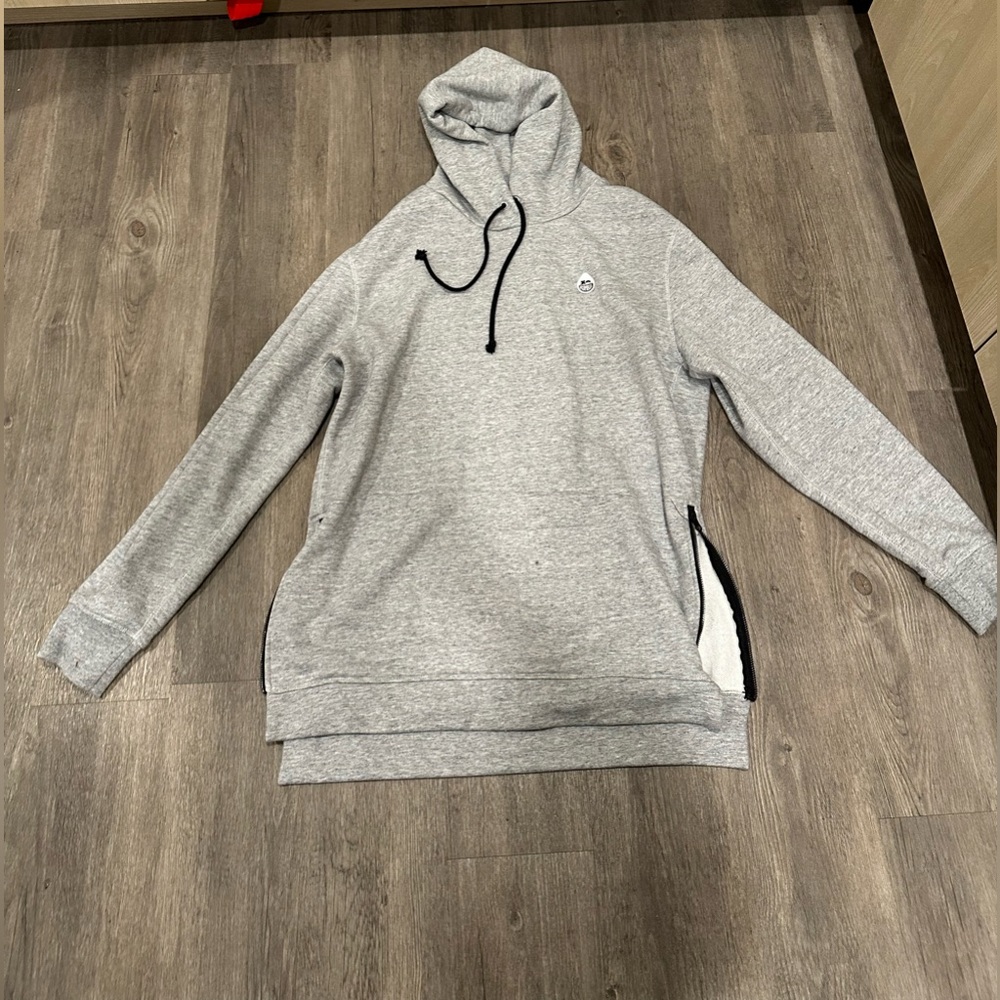 Rumble Grey Hooded Pullover Sweatshirt - Lightweight Casual Hoodie